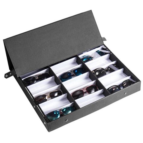 Ktaxon Leather Watch Box And Sunglass Glasses Case Organizer Zimtown