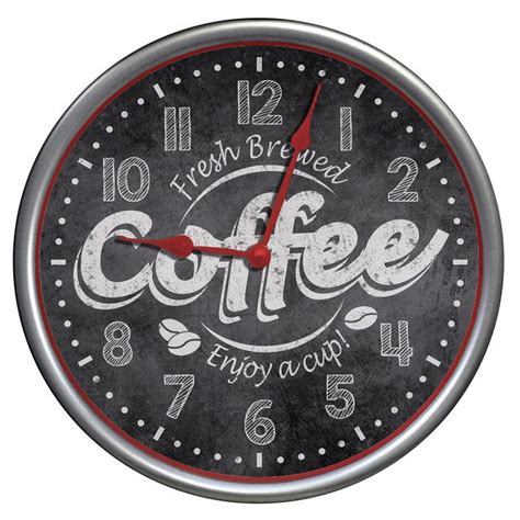 Westclox 12 Round Fresh Brewed Coffee Wall Clock And Reviews Wayfair