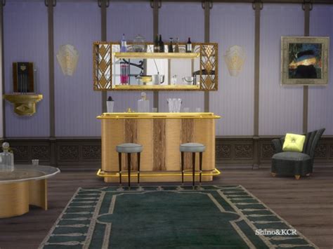 The Sims Resource Art Deco Home Bar By Shinokcr Sims 4