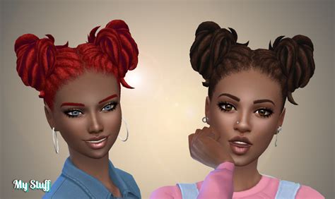 Zurkdesign Buns Dreads Download New Hair Sims 4 Maxis Match Cc