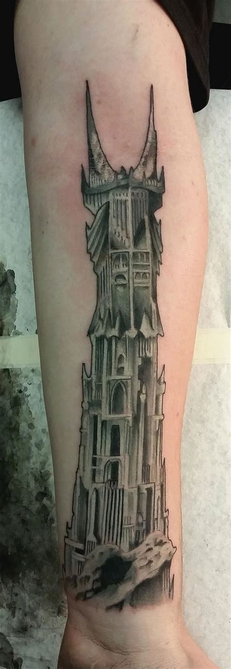 With tattoo designers from all over the world, we can draw your dream tattoo. Kicked off my LOTR sleeve with Barad Dur. Done by Damian at Sinatras Custom Tattoos, Wellington ...