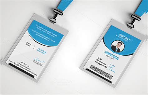 12 Id Card Psd Template Psd Format Download