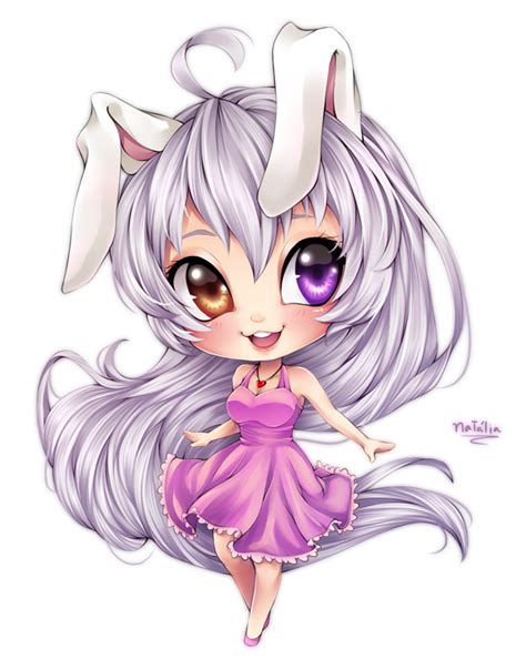 Cute Chibi Anime Bunny Girl By Nataliadsw Kawaii Chibi Cute Anime