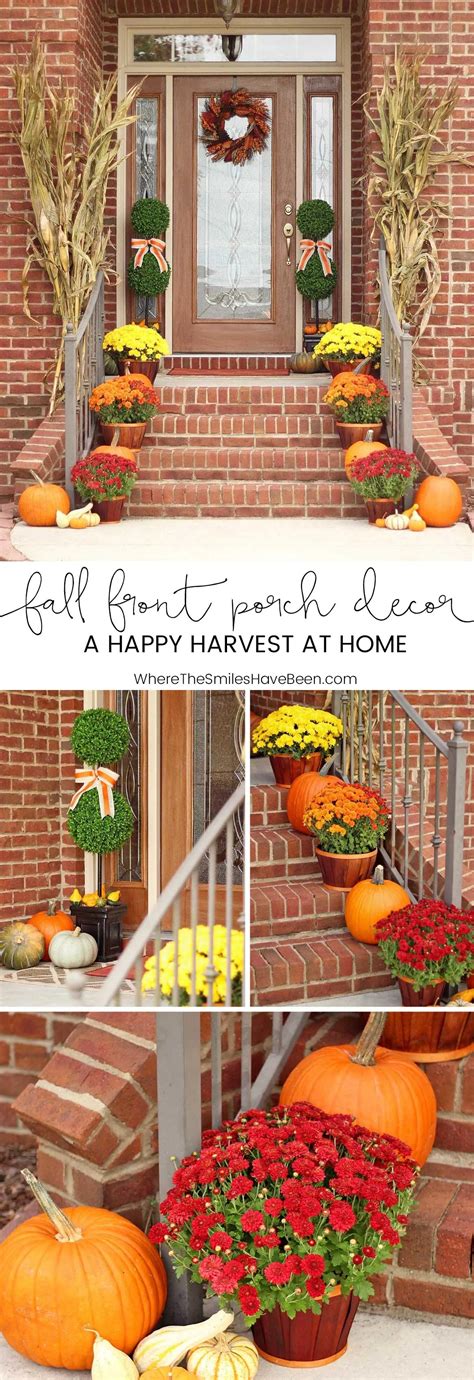Fall Front Porch Decor Our Happy Harvest At Home