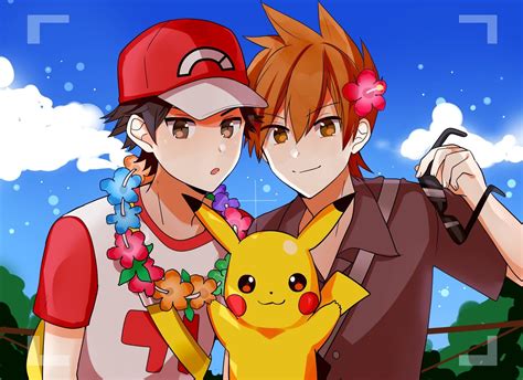 Red And Blue Chillin In Alola Pokemon Blue Pokemon Red Pokemon Characters