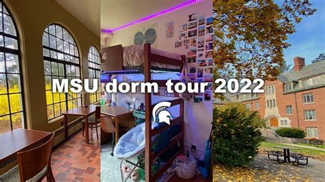 Tiny College Dorm Room Tour Michigan State University 2022