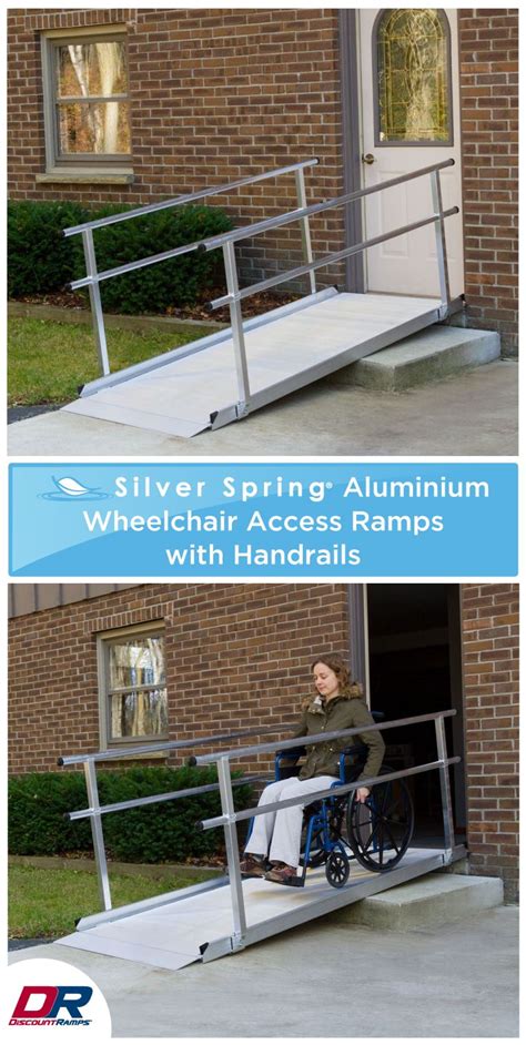 Silver Spring Aluminum Wheelchair Access Ramps With Handrails