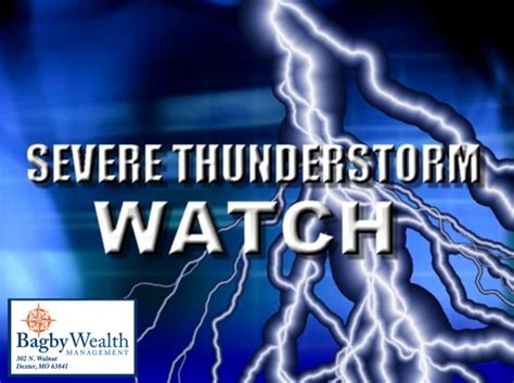Severe Thunderstorm Watch In Effect Until 5 Am
