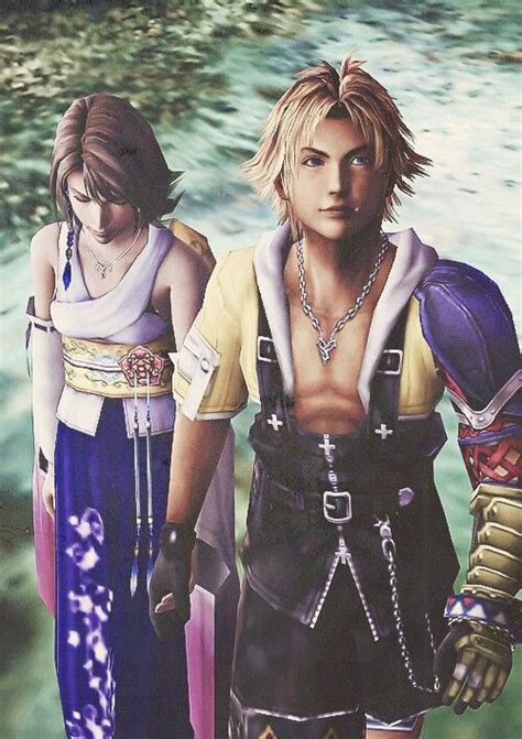 Tidus And Yuna Ffx I Love How Yunas Got The Whole Omg Hes Touching