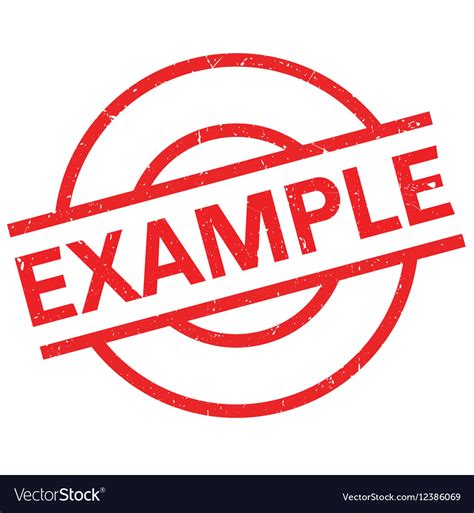 Example Rubber Stamp Royalty Free Vector Image