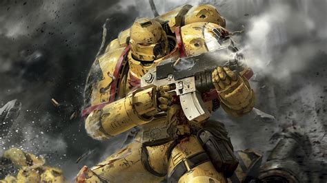 Wallpaper Battle Robots Warhammer 40000ː Space Marine Artwork