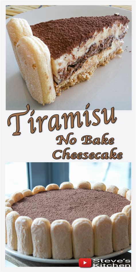 Spongy lady finger cookies are what makes tiramisu cake so special! How to make No Bake Tiramisu Cheesecake | Tiramisu ...