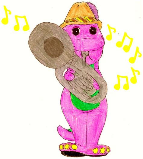 Barney Playing The Tuba By Bestbarneyfan On Deviantart