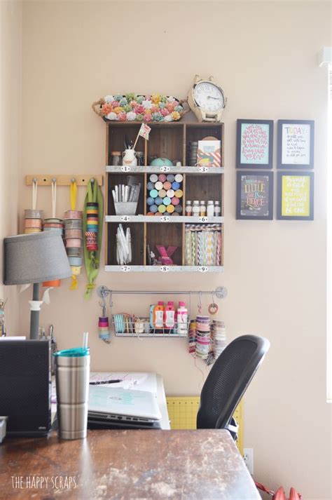 Cute And Functional Craft Room On A Budget The Happy Scraps In 2020