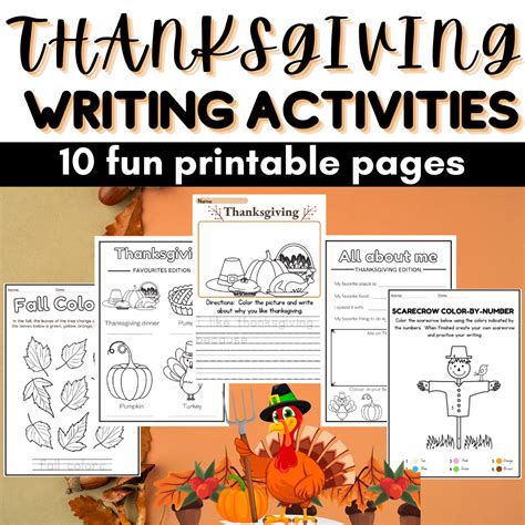Thanksgiving Writing Activities The Resourceful Village