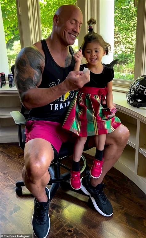 Dwayne The Rock Johnson Gushes Over His Daughter Tiana Four As She