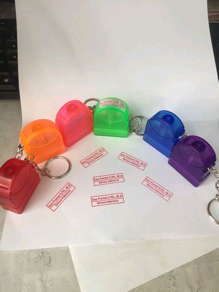 Jual Stempel Gantungan Kunci Transparan Di Lapak Sungkai Jaya Stamp