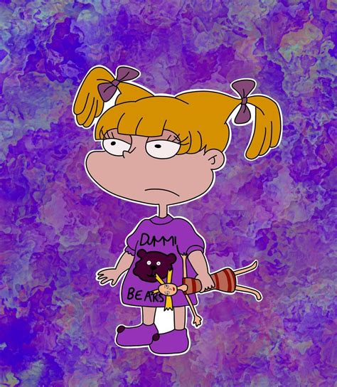 Rugrats Angelica Laptop Hydroflask Sticker In 2021 Cool Wallpapers