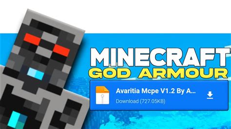Minecraft Pocket Edition God Armour Mod Youtube