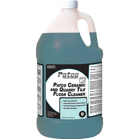 Floor cleaner vinyl, composition, porcelain tile, granite, limestone, marble, sl. Patco Ceramic and Quarry Tile Cleaner - BHC - Brulin ...