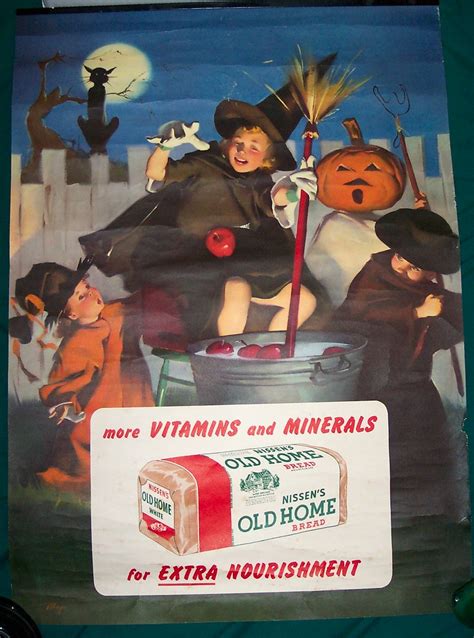 Vintage Halloween Advertising Poster Vintage Halloween Flickr