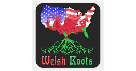 American Welsh Roots Stickers Zazzle