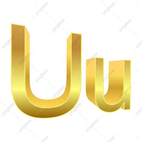 Gambar Reka Bentuk Abjad Emas 3d Surat Golden Abjad Abjad PNG Dan