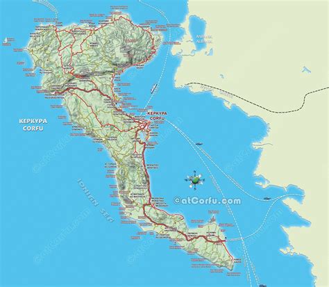 Corfu Map 5 Authentic Maps In Greek And English Atcorfu