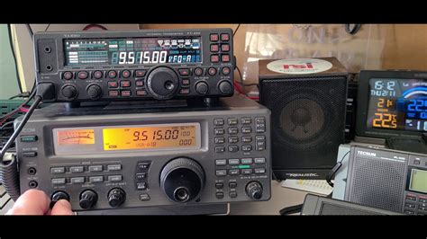 Icom Ic R8500 And Yeasu Ft 450 Are Back Working With The Loop Antennas Youtube