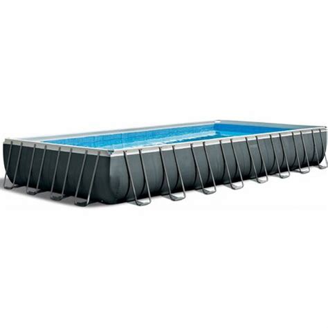 Intex Frame Swimming Pool Set Ultra Quadra Xtr Anthrazit 975 X 488 X