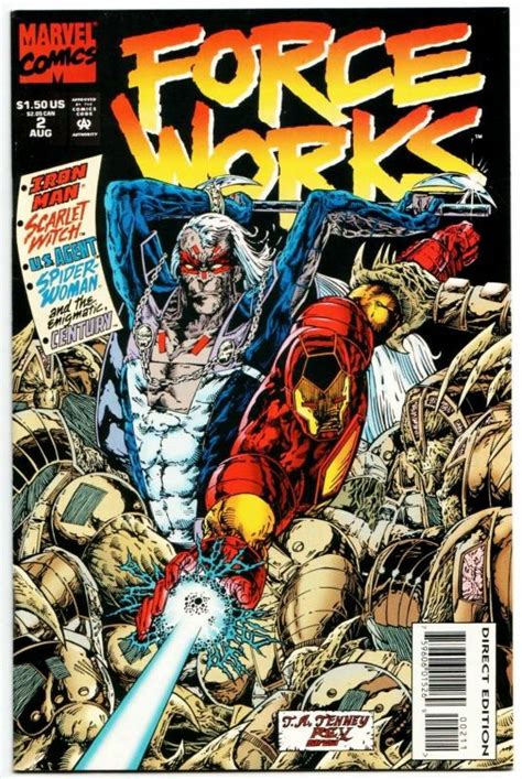Force Works 2 Avengers Iron Man Spider Woman Marvel 1994 Vf