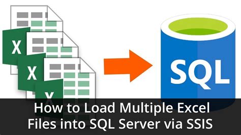 Tutorial How To Load Multiple Excel Files Into Sql Server Via Ssis Youtube