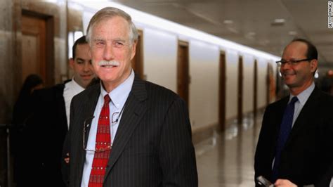 Independent Senator Elect Angus King Of Maine Announces He Will Caucus