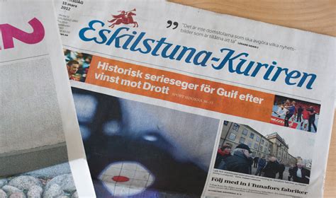 Eskilstuna kuriren har publicerats sedan 1890. Eskilstuna-Kuriren | TypeTogether
