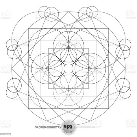 Sacred Geometry Pattern In Vector Stock Illustration Download Image