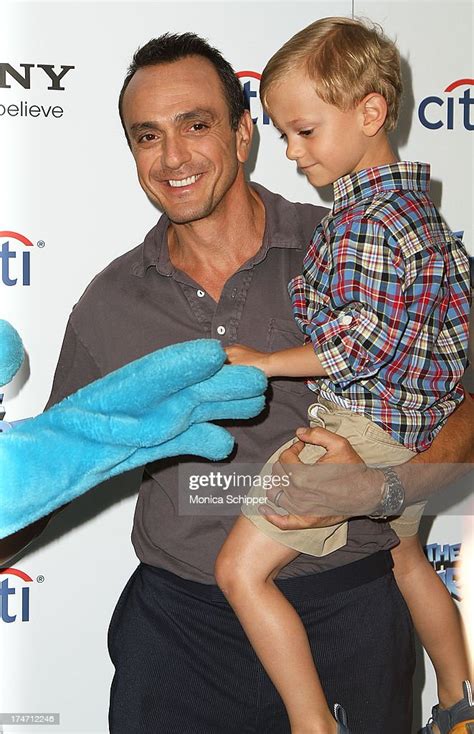 Actor Hank Azaria And Son Hal Azaria Attend The Smurfs 2 New York