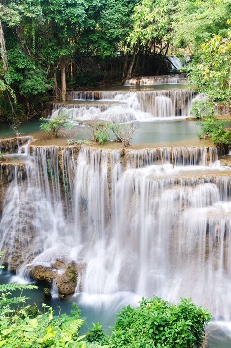 Huay Mae Kamin Waterfall Stock Photo Image Of Plant 47811092