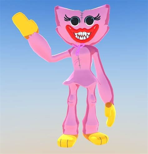 3d Model Kissy Missy Huggy Wuggy Poppy Playtime Vr Ar Low Poly Cgtrader