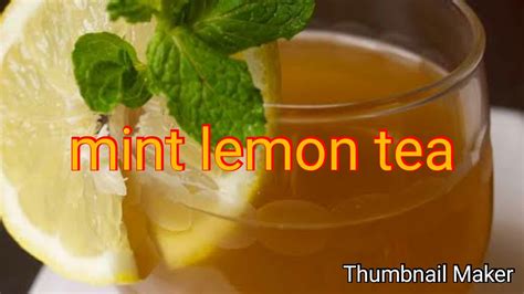 Mint Lemon Tea Youtube