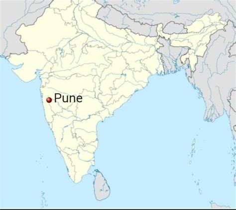 Locate The Following On The Map Of India Pune Brainly In