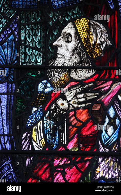 Harry Clarke Stained Glass Window In The Church Of Saint Barrahane At