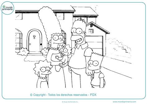 Dibujos Para Colorear De La Familia Simpson Dibujos Para Colorear De