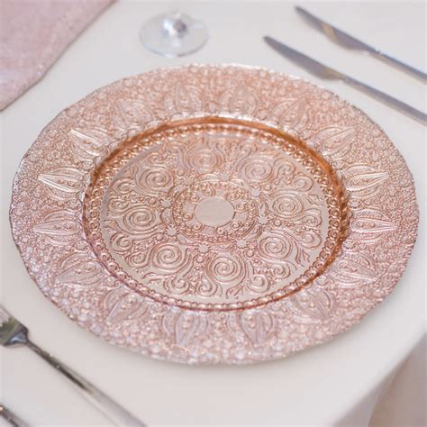 Rose Gold Charger Plate 1 Beyond Expectations Weddings And Events