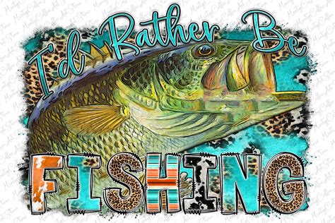 Western Sublimation Fishing Png Fish Graphic By Mintycoffeeartstore