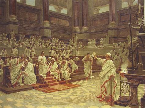 Se denomina república al segundo periodo de la historia romana, el cual inicia desde la expulsión de tarquino el soberbio, 509 a.c. Blog del IES Laguna de Tollón: El Senado romano durante la ...