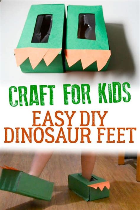 Easy Dinosaur Feet Craft For Toddlers And Preschoolers