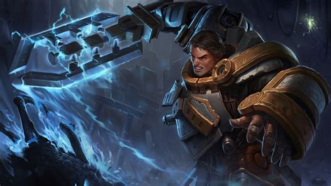 Steel Legion Garen Splash Art League Of Legends Garen League Of