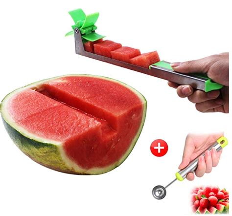 Gomin kitchen watermelon slicer cutter and server. Stainless Steel Watermelon Cutter - A Thrifty Mom ...