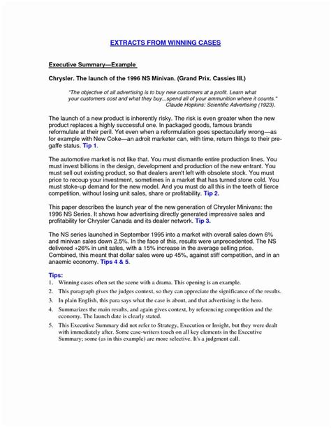 We're sharing 11 steps to writing the perfect resume. Business Summary Example New How to Write A Dissertation Executive Summary Best S | Executive ...