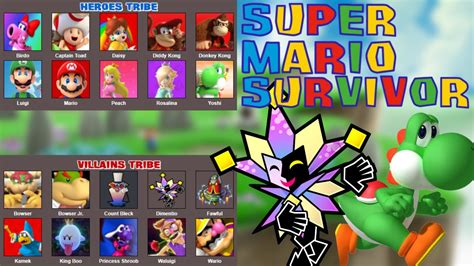 Super Mario Survivor Heroes Vs Villains Who Will Win Youtube